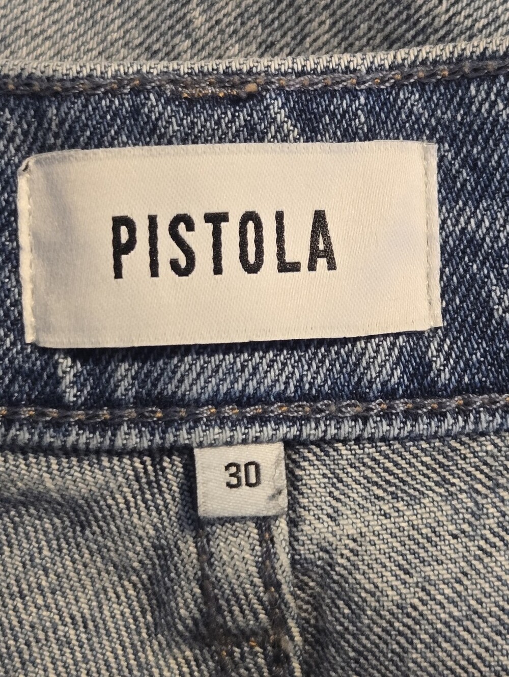Pistola Womens Provence Wash Turner Super High Rise Crop Barrel Denim Jeans 30 - Picture 11 of 11